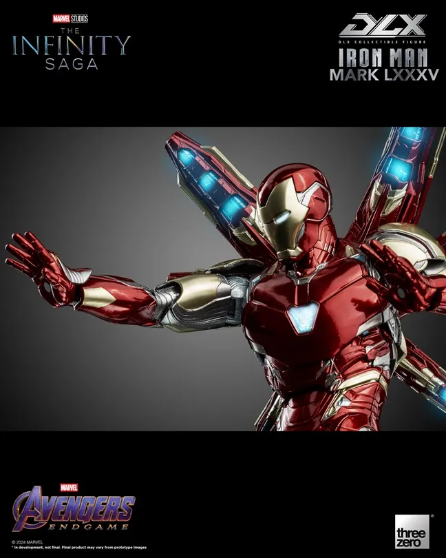 Iron Man Mark 85 DLX Collectible Figure | Marvel Avengers: Infinity Saga | threezero