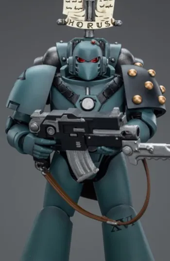 Sons of Horus MKVI Tactical Squad Legionary with Legion Vexilla 1/18 Scale | Warhammer 40K: The Horus Heresy | Joy Toy