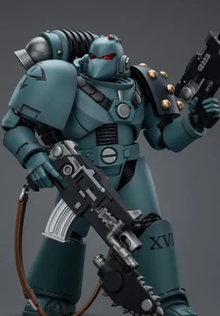 Sons of Horus MKVI Tactical Squad Legionary with Bolter and Chainblade 1/18 Scale | Warhammer 40K: The Horus Heresy | Joy Toy