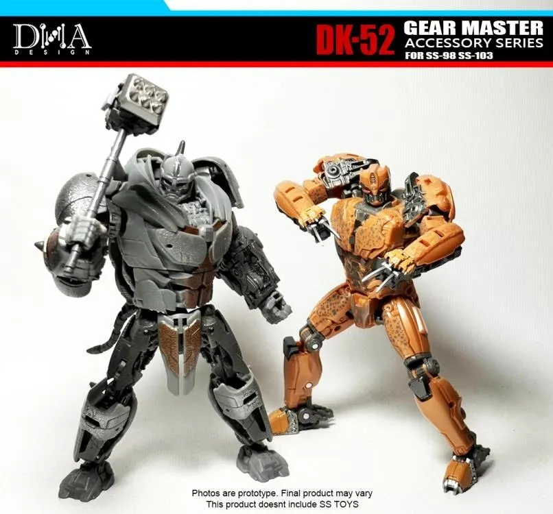 DK-52 Upgrade Kit for Transformers Studio Series 98 Cheetor and 103 Rhinox | Dna Design | Upgrade Kit