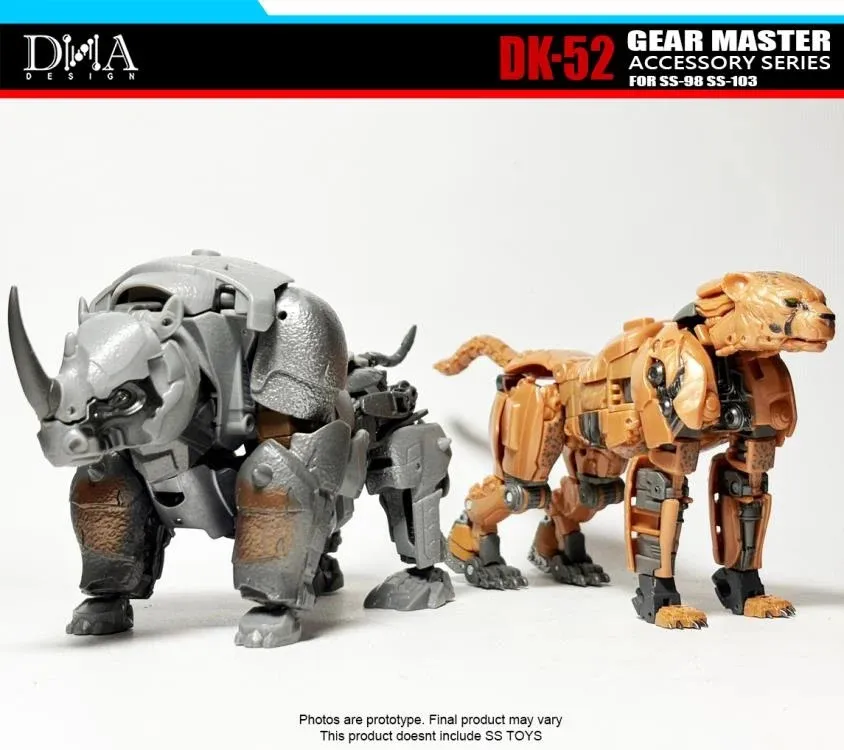 DK-52 Upgrade Kit for Transformers Studio Series 98 Cheetor and 103 Rhinox | Dna Design | Upgrade Kit