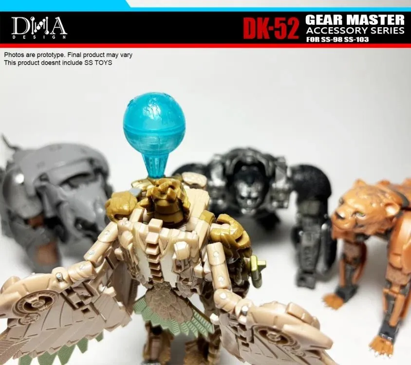 DK-52 Upgrade Kit for Transformers Studio Series 98 Cheetor and 103 Rhinox | Dna Design | Upgrade Kit