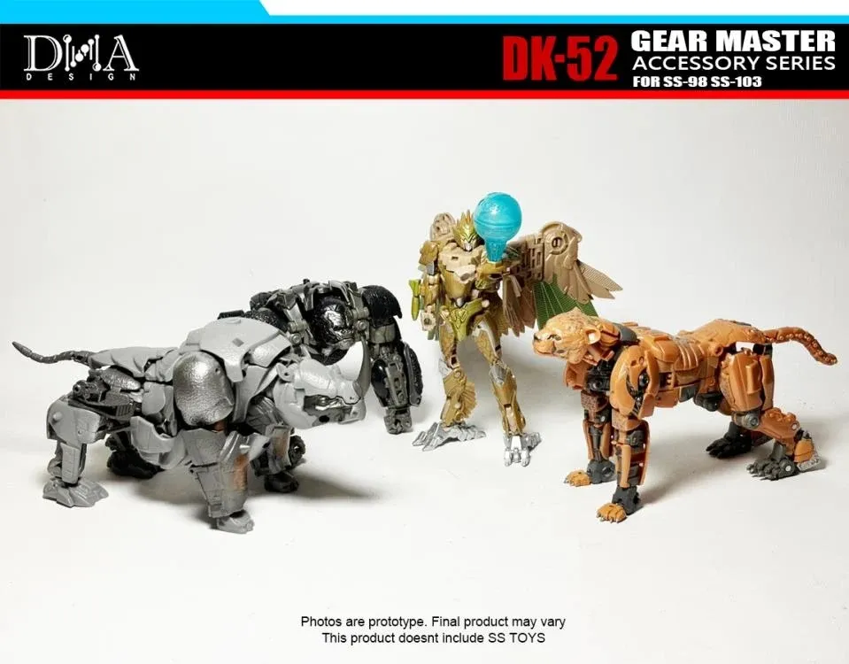 DK-52 Upgrade Kit for Transformers Studio Series 98 Cheetor and 103 Rhinox | Dna Design | Upgrade Kit