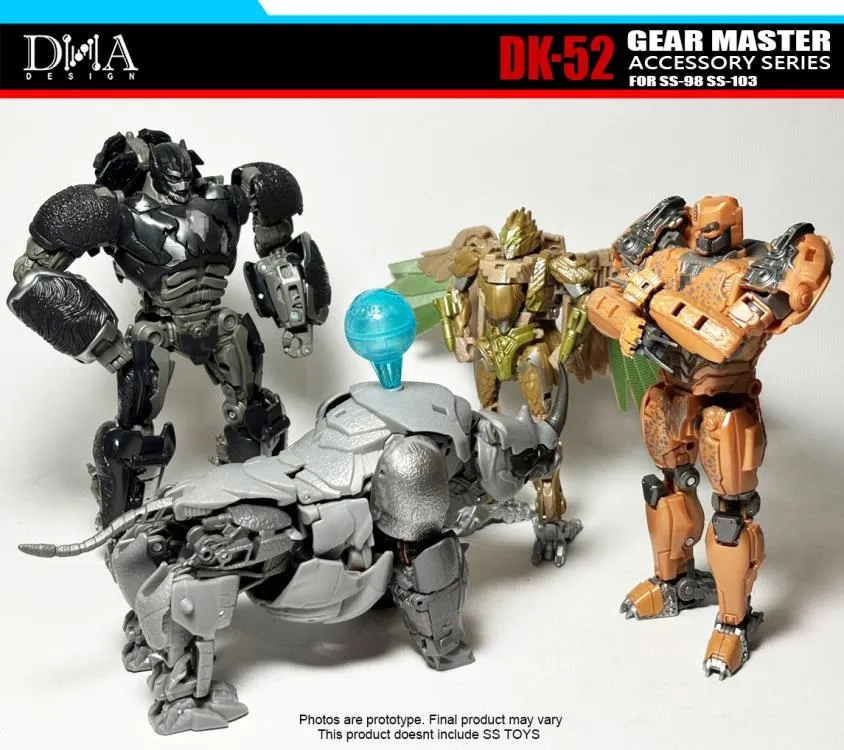 DK-52 Upgrade Kit for Transformers Studio Series 98 Cheetor and 103 Rhinox | Dna Design | Upgrade Kit