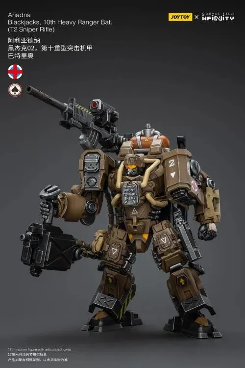 Infinity Ariadna Blackjacks 10th Heavy Ranger Battalion T2 Sniper Rifle 1/18 Scale | Infinity Corvus Belli | Joy Toy