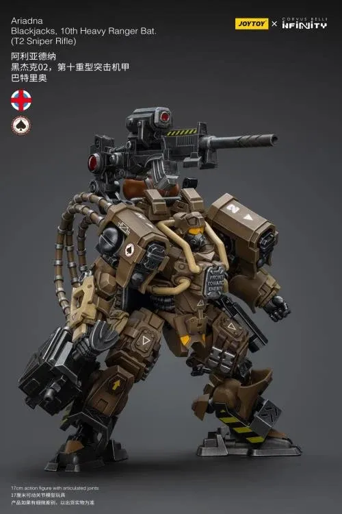 Infinity Ariadna Blackjacks 10th Heavy Ranger Battalion T2 Sniper Rifle 1/18 Scale | Infinity Corvus Belli | Joy Toy