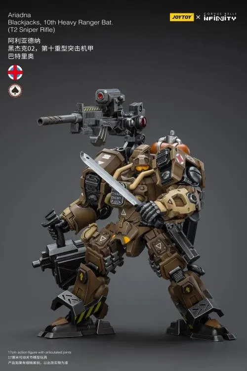 Infinity Ariadna Blackjacks 10th Heavy Ranger Battalion T2 Sniper Rifle 1/18 Scale | Infinity Corvus Belli | Joy Toy