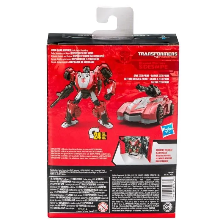 Deluxe Class 07 Sideswipe Gamer Edition | Transformers Generations War for Cybertron
