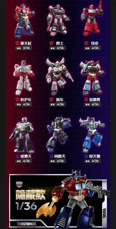 G1 Galaxy Version Vol. 1 Box of 9 Blind Box Model Kits | Transformers | Blokees