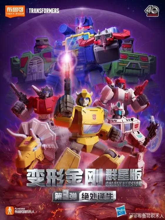 G1 Galaxy Version Vol. 3 Box of 9 Blind Box Model Kits | Transformers | Blokees