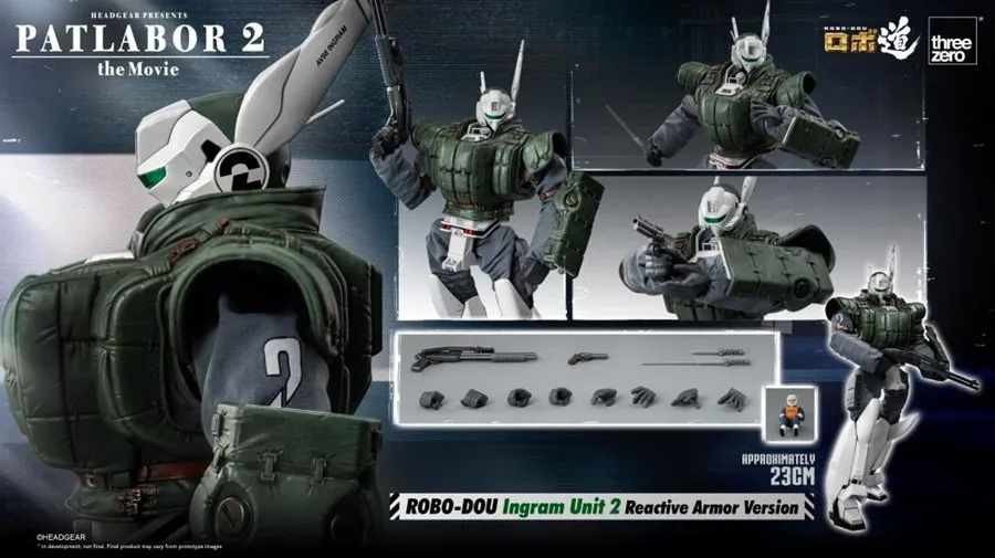 Ingram Unit 2 Reactive Armor Version ROBO-DOU Collectible Figure | Patlabor 2: The Movie | threezero