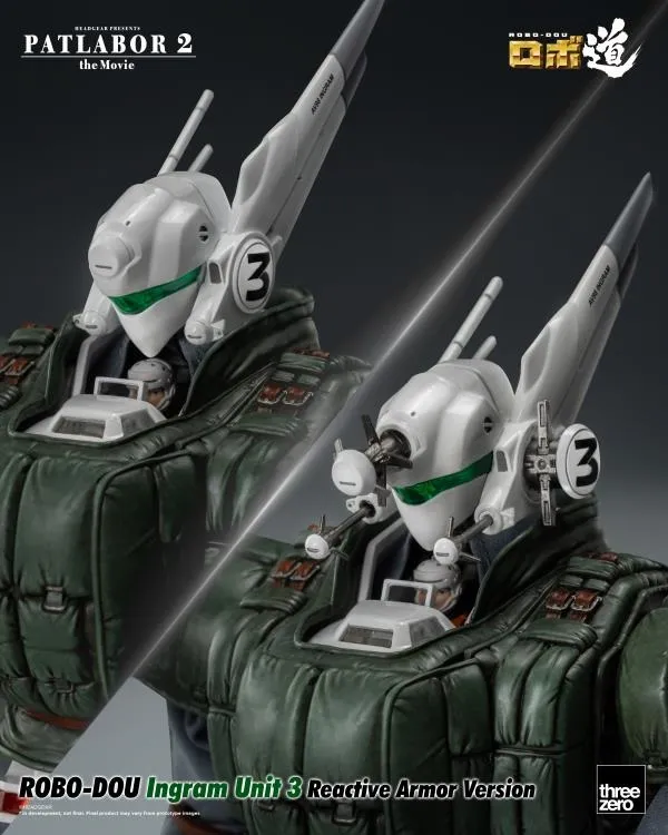 Ingram Unit 3 Reactive Armor Version ROBO-DOU Collectible Figure | Patlabor 2: The Movie | threezero