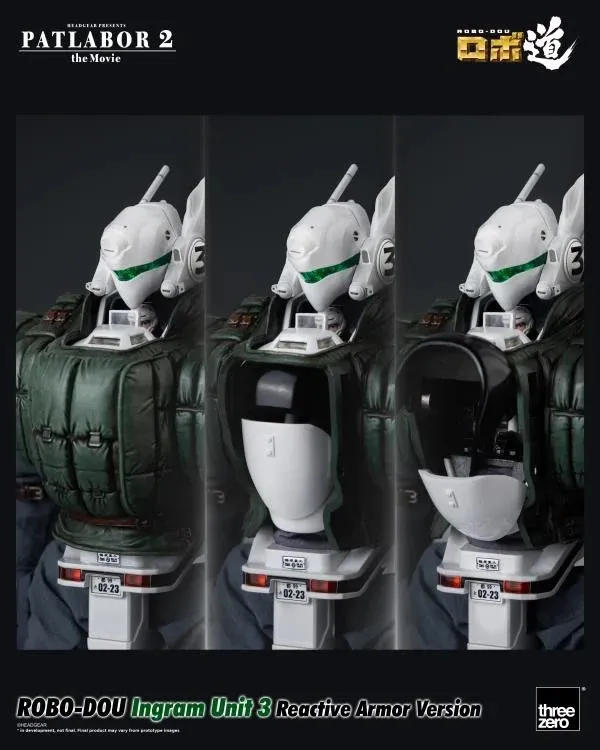 Ingram Unit 3 Reactive Armor Version ROBO-DOU Collectible Figure | Patlabor 2: The Movie | threezero
