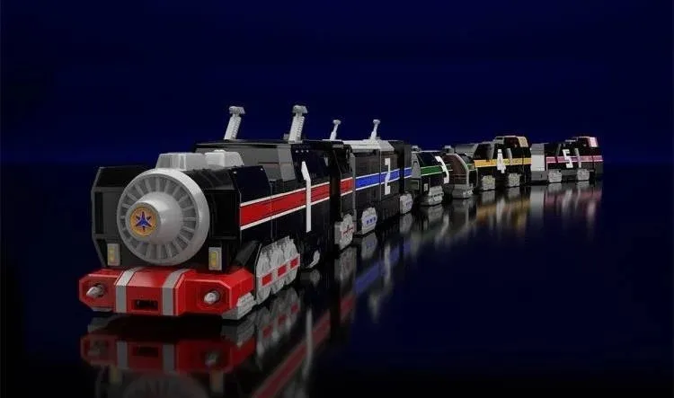 Grand Liner Super Mini-Pla Model Kit | KyuuKyuu Sentai GoGoFive | Bandai Spirits