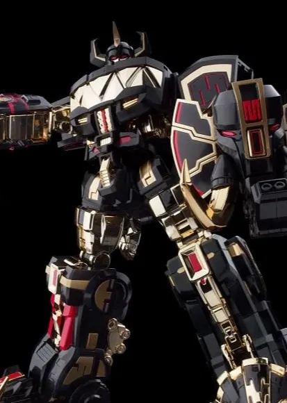 Megazord Black Limited Version Model Kit | Mighty Morphin Power Rangers Furai Model | Flame Toys