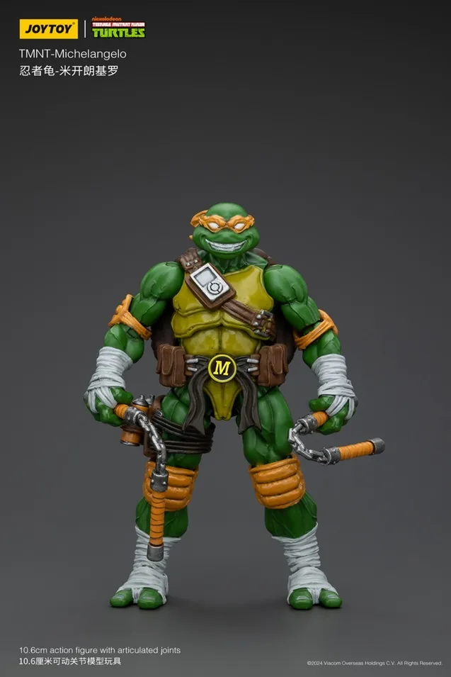 Michelangelo 1/18 Scale | Teenage Mutant Ninja Turtles | Joy Toy