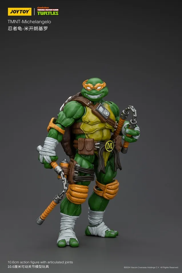 Michelangelo 1/18 Scale | Teenage Mutant Ninja Turtles | Joy Toy