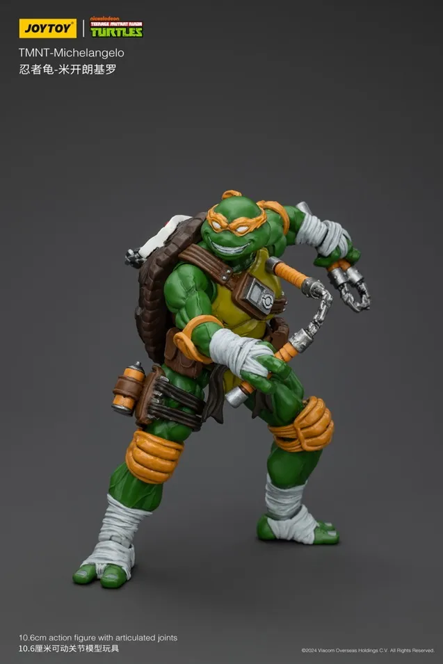 Michelangelo 1/18 Scale | Teenage Mutant Ninja Turtles | Joy Toy