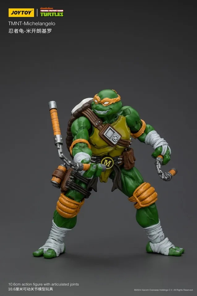 Michelangelo 1/18 Scale | Teenage Mutant Ninja Turtles | Joy Toy