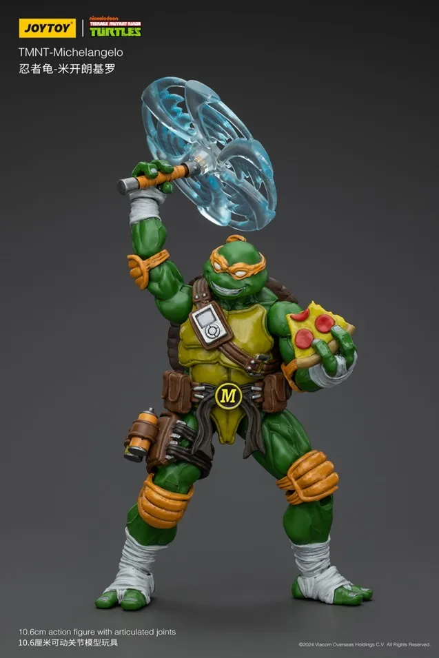 Michelangelo 1/18 Scale | Teenage Mutant Ninja Turtles | Joy Toy
