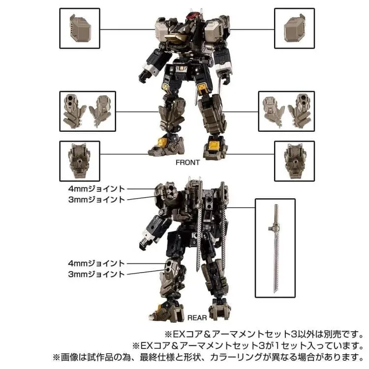 TM-30 Tactical Mover EX Core and Armament Wave 3 Set | Diaclone Reboot