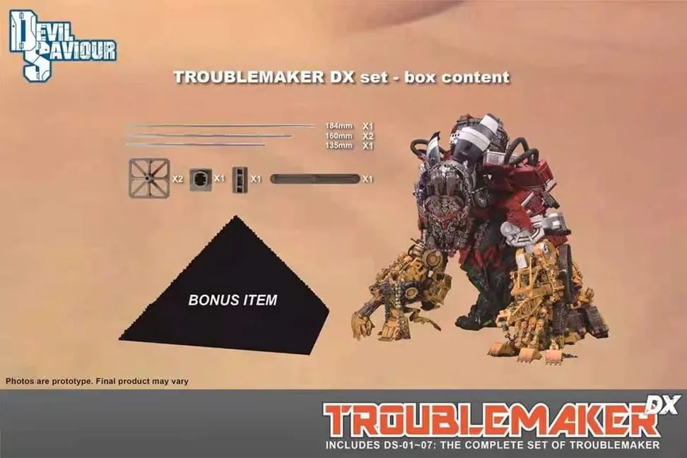 Troublemaker DX Combiner Set of 8 | Devil Saviour Construction Combiner