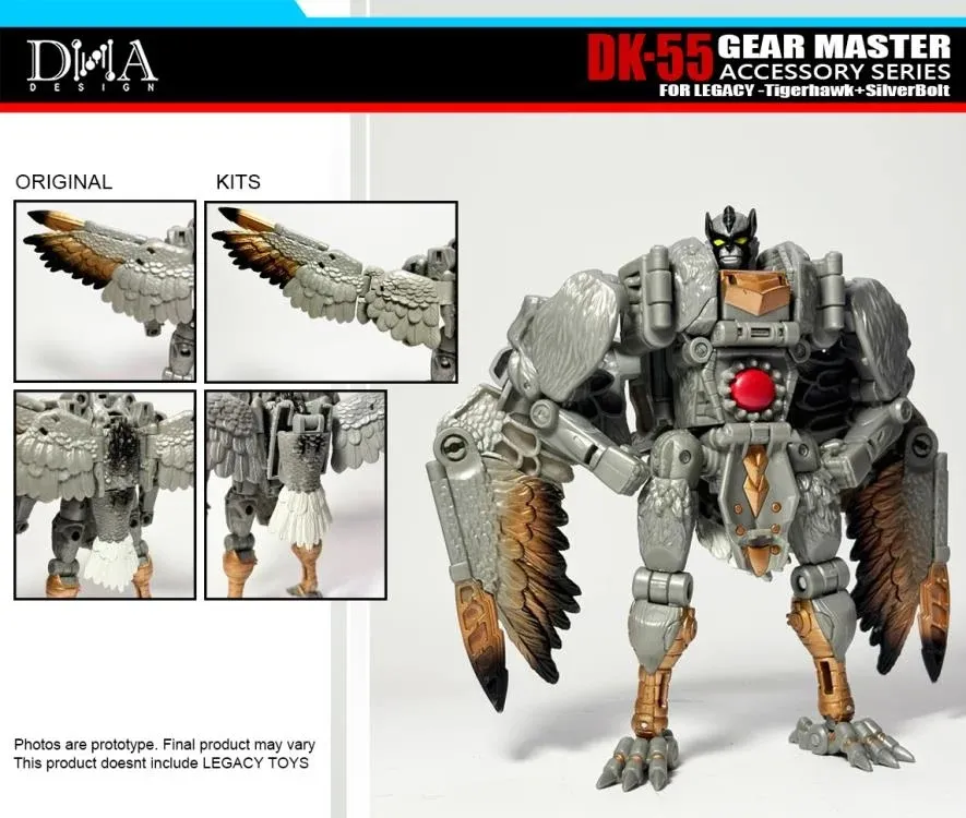 DK-55 Upgrade Kit for Transformers: Legacy United Leader Tigerhawk and Voyager Silverbolt | Dna Design | Upgrade Kit