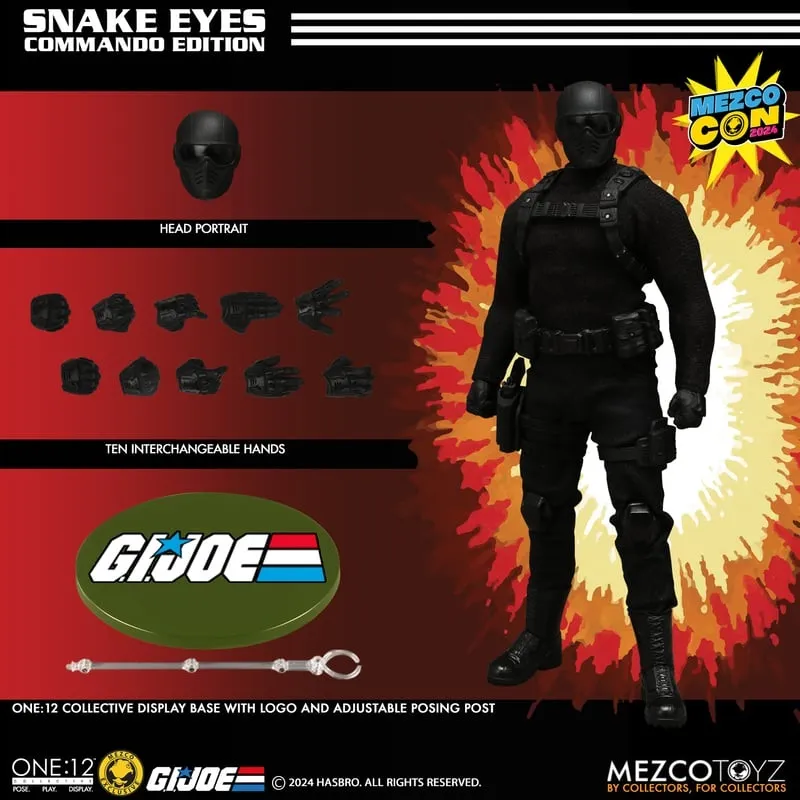 Snake Eyes Commando Edition One:12 Collective SDCC Exclusive | G.I. Joe | Mezco Toyz
