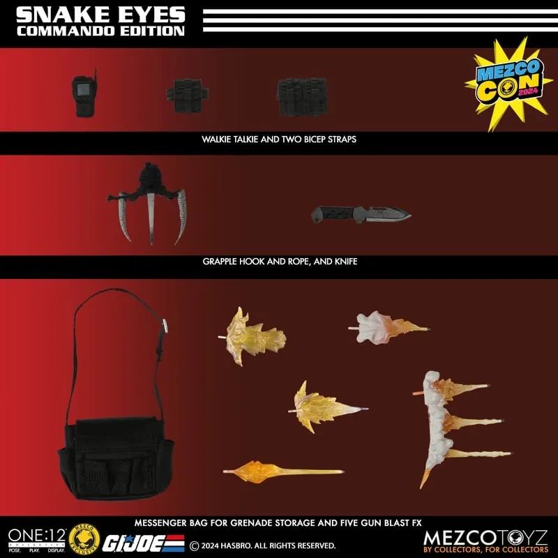 Snake Eyes Commando Edition One:12 Collective SDCC Exclusive | G.I. Joe | Mezco Toyz