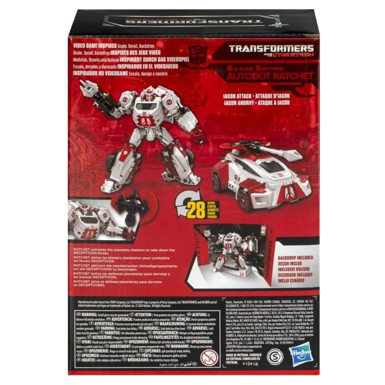 09 Autobot Ratchet Gamer Edition Voyager Class | Transformers Studio Series | Transformers: War for Cybertron