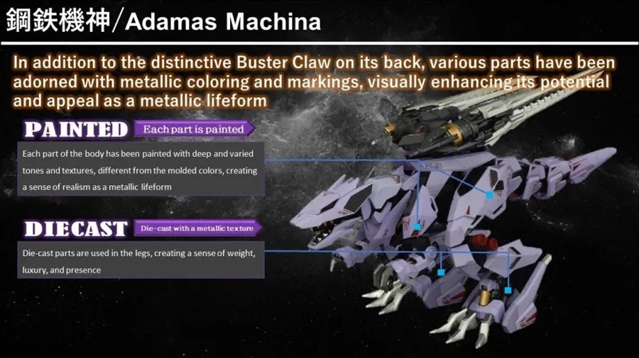 AMZ-01 Berserk Fuhrer 1/72 Scale Model Kit | Zoids Adamas Machina | Takara Tomy