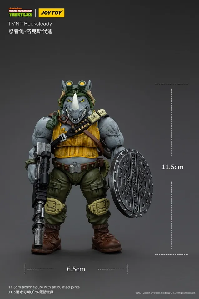 Rocksteady 1/18 Scale | Teenage Mutant Ninja Turtles | Joy Toy