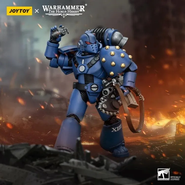 Ultramarines MKVI Tactical Squad Legionary with Bolter and Chainblade 1/18 Scale | Warhammer 40K: The Horus Heresy | Joy Toy