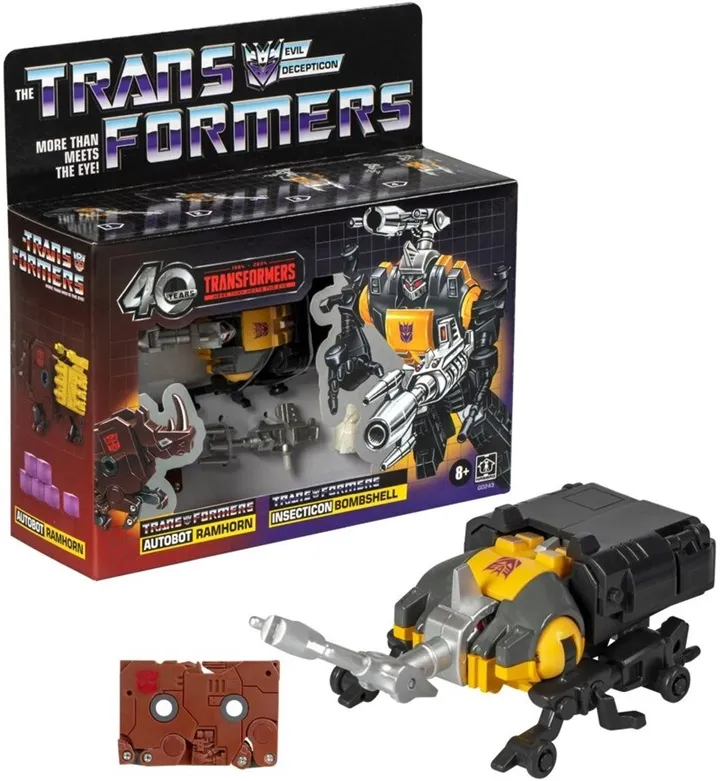 Bombshell and Ramhorn Set of 2 | Transformers the Movie | Transformers G1 Retro Reissues