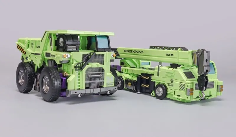 GLA-03 and GLA-04 Set of 2 | Heavy Duty Builder | Mecha Invasion Giant Legion Combiner