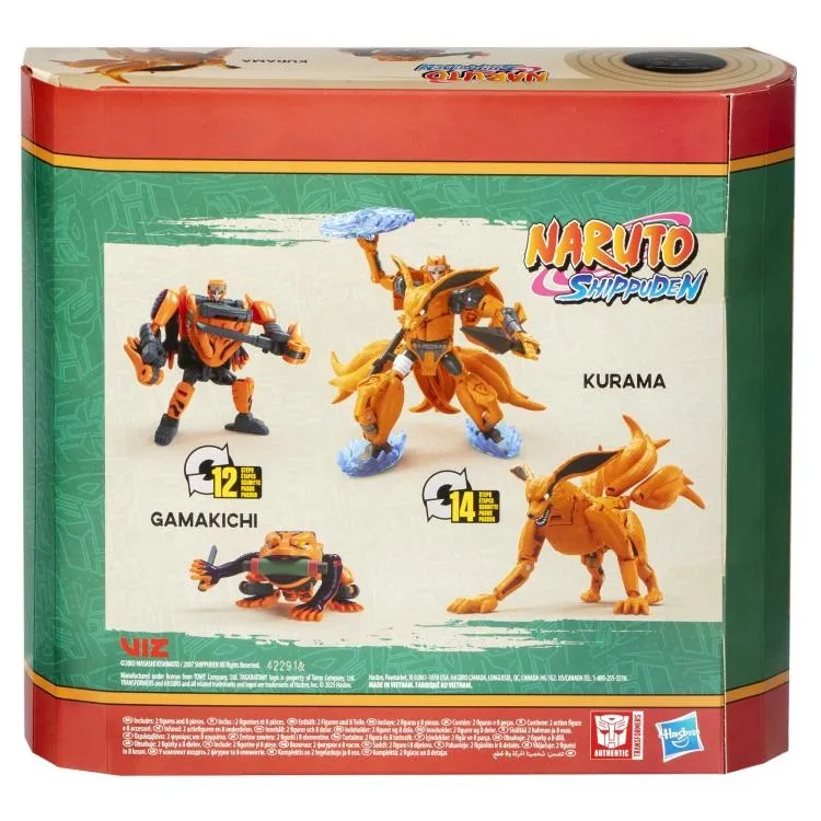 Kurama and Gamakichi Set of 2 | Naruto: Shippuden | Transformers Collaborative