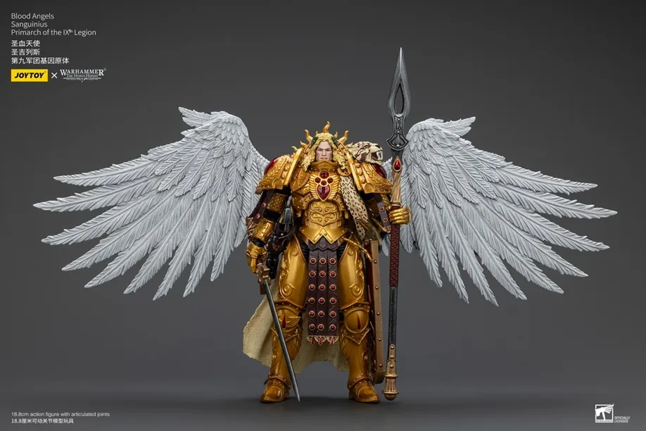 Blood Angels Sanguinius, Primarch of the IXth Legion 1/18 Scale | Warhammer: The Horus Heresy | Joy Toy
