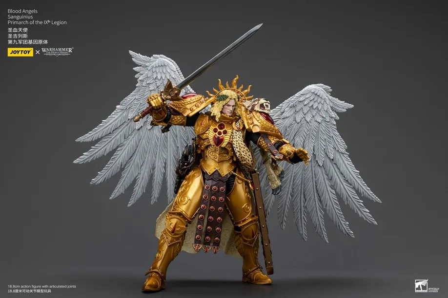 Blood Angels Sanguinius, Primarch of the IXth Legion 1/18 Scale | Warhammer: The Horus Heresy | Joy Toy