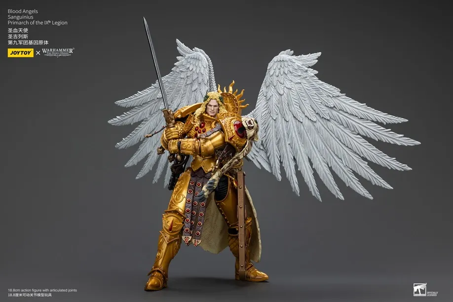 Blood Angels Sanguinius, Primarch of the IXth Legion 1/18 Scale | Warhammer: The Horus Heresy | Joy Toy