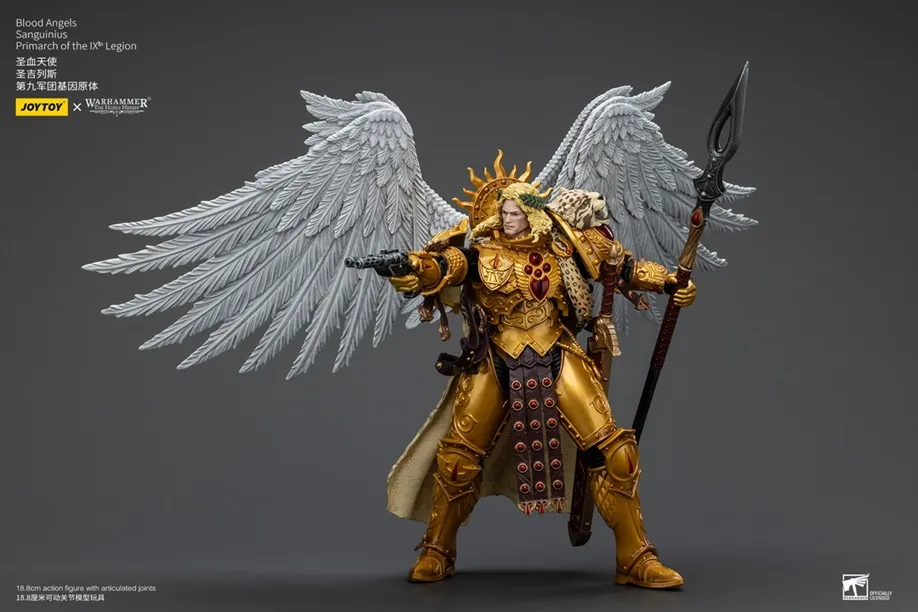 Blood Angels Sanguinius, Primarch of the IXth Legion 1/18 Scale | Warhammer: The Horus Heresy | Joy Toy