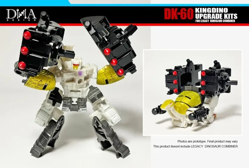 DK-60 Upgrade Kit for Transformers: Legacy United Decepticon Dinoking | Dna Design | Upgrade Kit