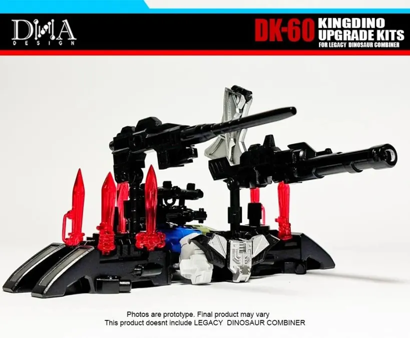 DK-60 Upgrade Kit for Transformers: Legacy United Decepticon Dinoking | Dna Design | Upgrade Kit