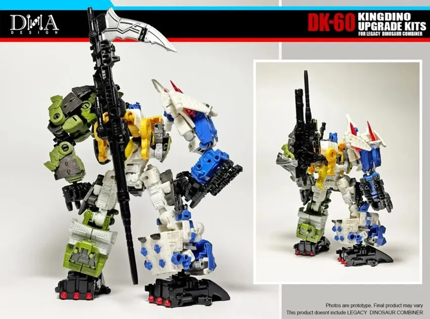 DK-60 Upgrade Kit for Transformers: Legacy United Decepticon Dinoking | Dna Design | Upgrade Kit