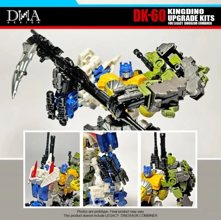 DK-60 Upgrade Kit for Transformers: Legacy United Decepticon Dinoking | Dna Design | Upgrade Kit