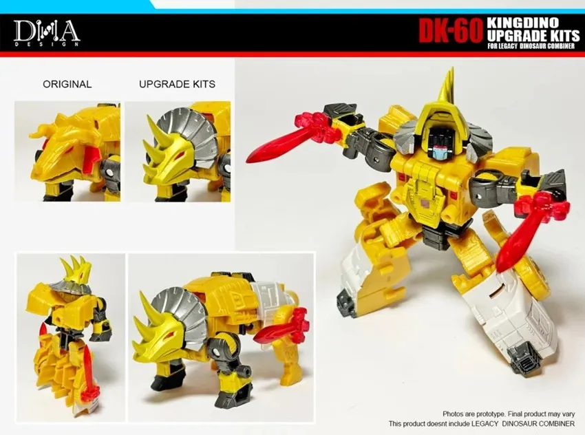 DK-60 Upgrade Kit for Transformers: Legacy United Decepticon Dinoking | Dna Design | Upgrade Kit