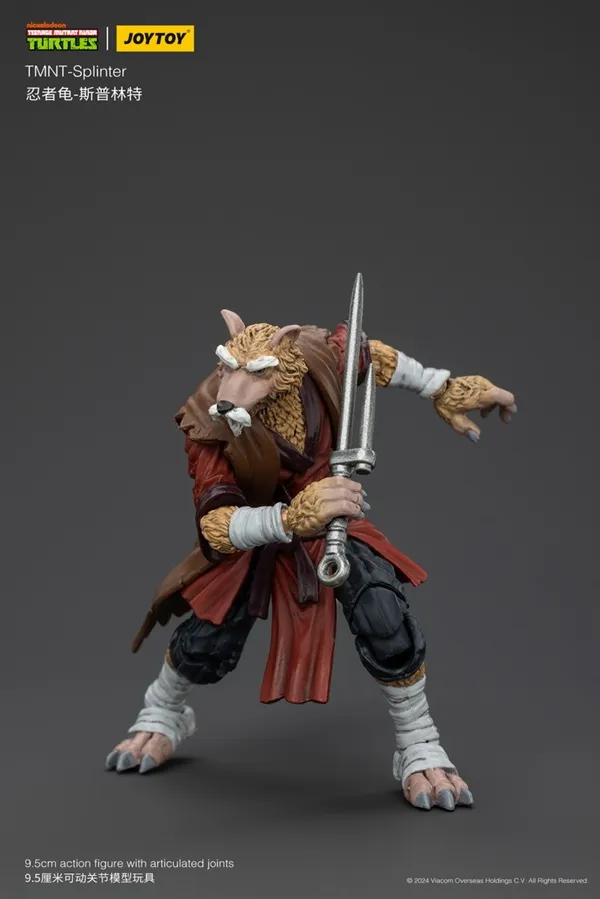 Splinter 1/18 Scale | Teenage Mutant Ninja Turtles | Joy Toy