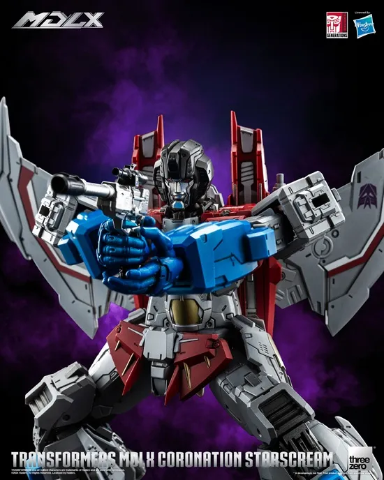 Coronation Starscream MDLX Scale Collectible Figure | Transformers | Threezero