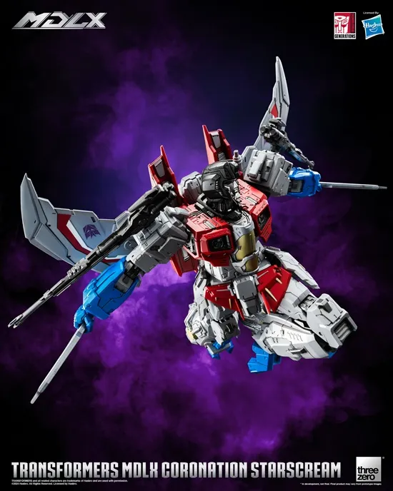 Coronation Starscream MDLX Scale Collectible Figure | Transformers | Threezero