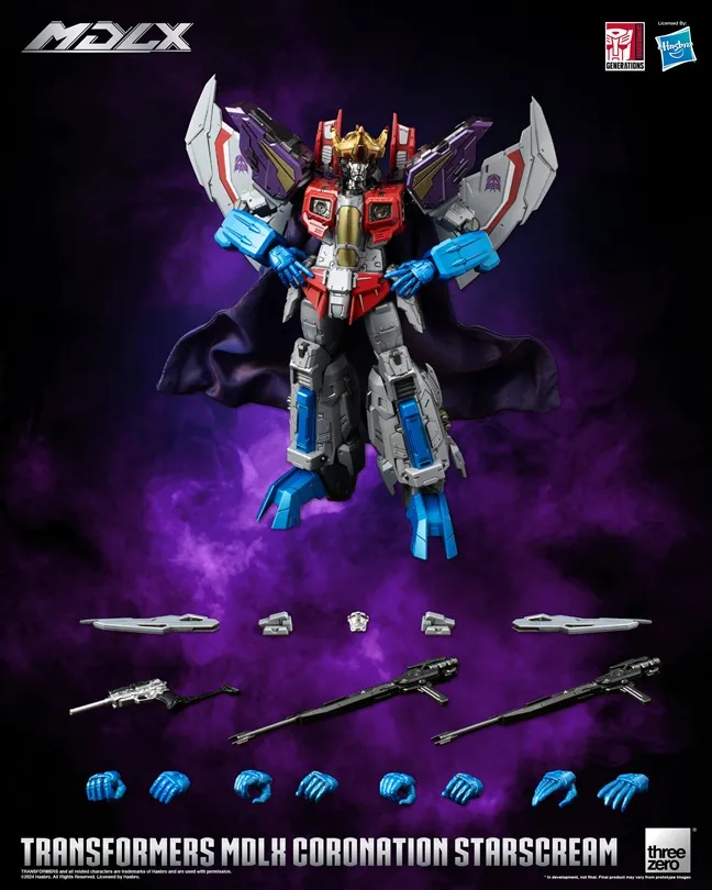 Coronation Starscream MDLX Scale Collectible Figure | Transformers | Threezero