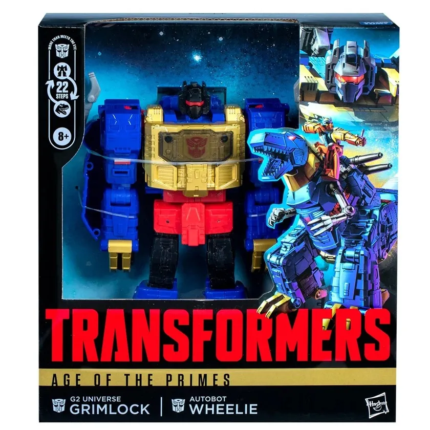 G2 Universe Grimlock with Autobot Wheelie Leader Class | Transformers: Age of the Primes | Hasbro, Takara Tomy